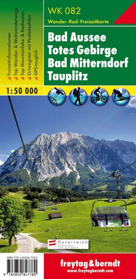 Totes Gebirge, Windischgarsten, Tauplitz, Liezen 1 : 50 000. WK 082, Karten