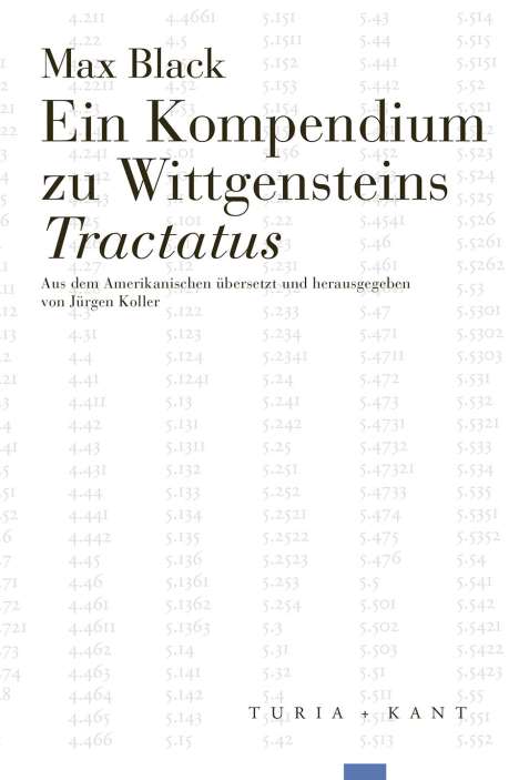 Max Black: Ein Kompendium zu Wittgensteins Tractatus, Buch