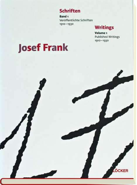 Josef Frank: Frank, J: Schriften/ 2 Bd., Buch