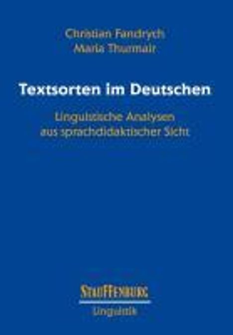 Christian Fandrych: Textsorten im Deutschen, Buch