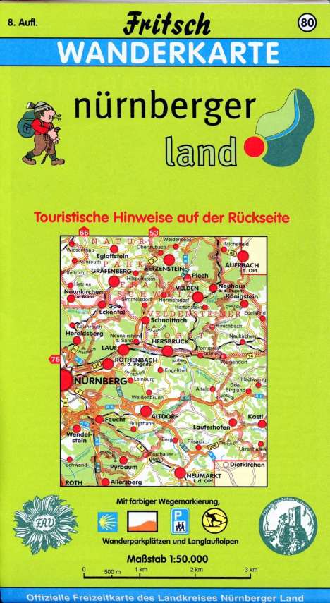 Frankenalb im Nürnberger Land 1 : 50 000, Karten