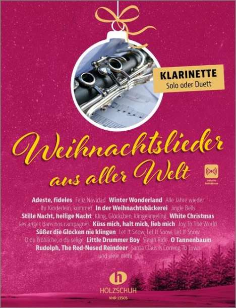 Weihnachtslieder aus aller Welt - Klarinette, Buch