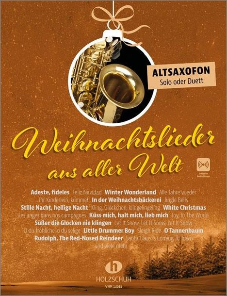 Weihnachtslieder aus aller Welt - Altsaxofon, Buch