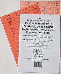 DürckheimRegister® StGB/StPO - 2. Staatsexamen für KOMMENTAR, Buch