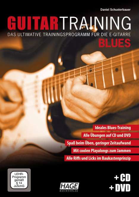 Guitar Training Blues + CD + DVD, Noten