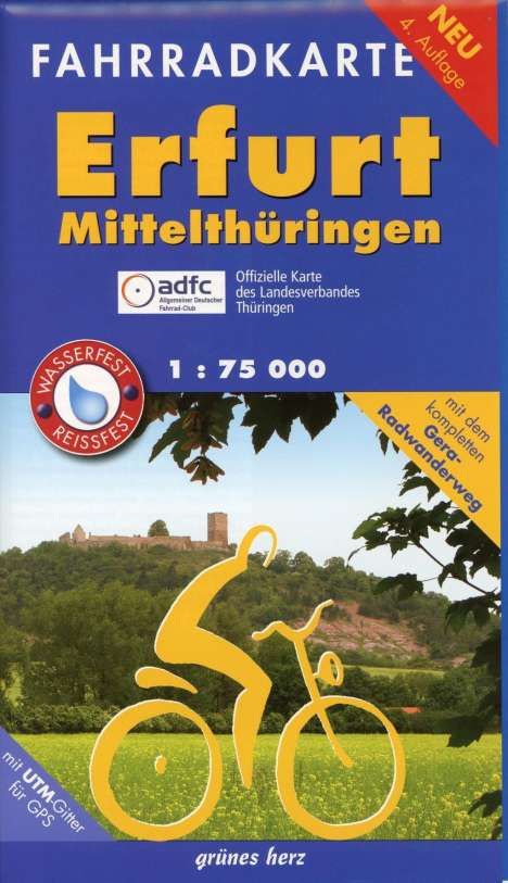 Erfurt - Mittelthüringen Fahrradkarte, Karten