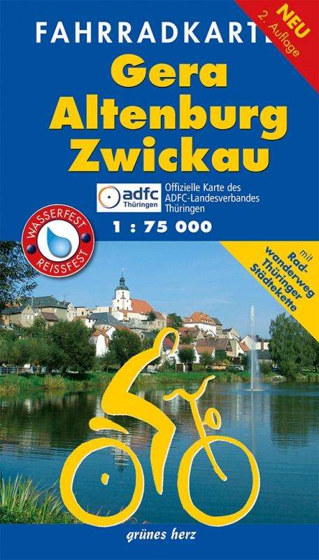 Fahrradkarte Gera, Altenburg, Zwickau 1:75.000, Karten