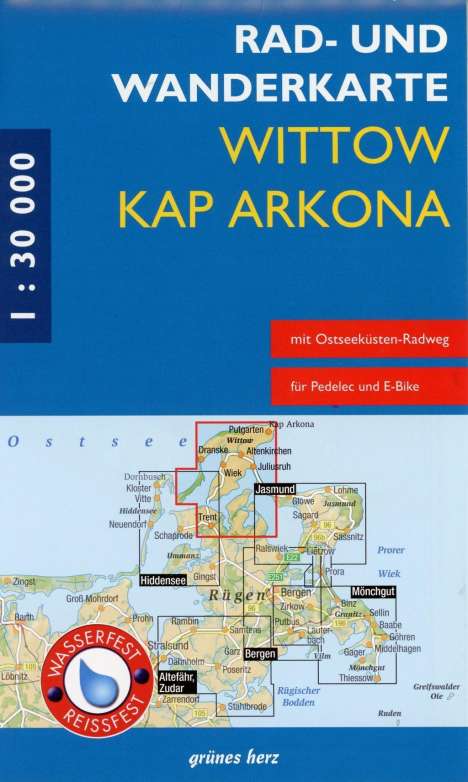 Rad- und Wanderkarte Wittow Wittow - Kap Arkona, Karten
