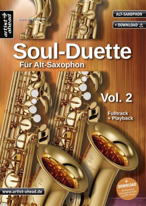 Soul Duette, für Alt-Saxophon, m. Audio-CD. Vol.2, Noten