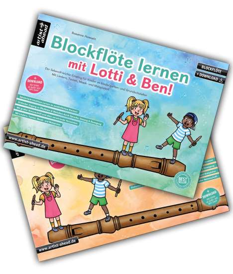 Susanne Hossain: Blockflöte lernen mit Lotti &amp; Ben - Band 1 + 2 im Set!, Buch