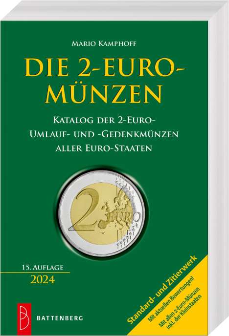 Mario Kamphoff: Die 2-Euro-Münzen, Buch