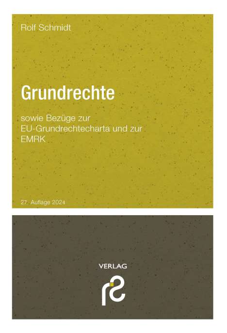Rolf Schmidt: Grundrechte, Buch