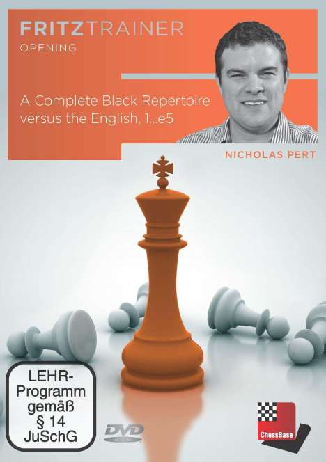 Nicholas Pert: A Complete Black Repertoire versus the English, 1...e5, DVD-ROM