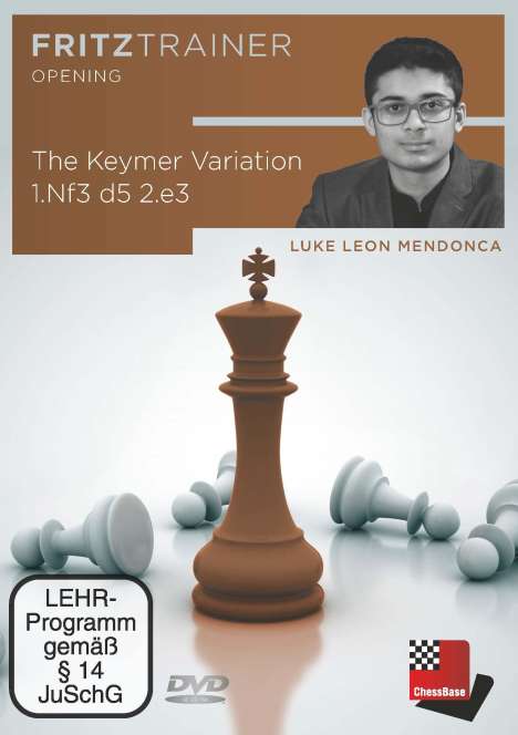 Luke Leon Mendonca: The Keymer Variation 1.Nf3 d5 2.e3, DVD-ROM