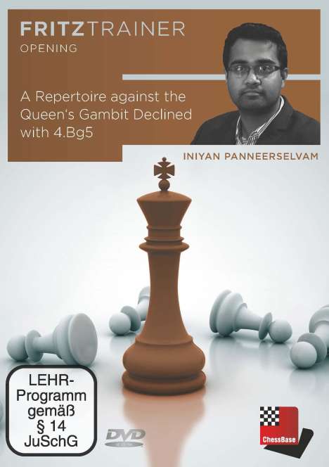 Iniyan Panneerselvam: A Repertoire against the Queen's Gambit Declined with 4.Bg5, DVD-ROM