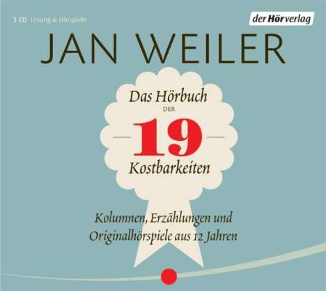 Jan Weiler: Das Hörbuch der 19 Kostbarkeiten, 3 CDs