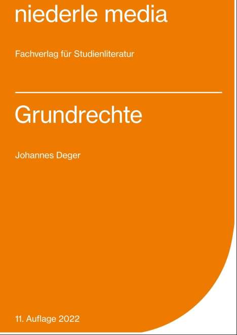 Johannes Deger: Grundrechte, Buch