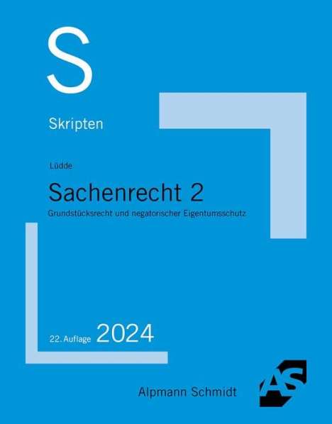 Jan Stefan Lüdde: Skript Sachenrecht 2, Buch