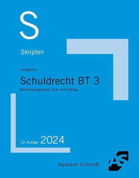 Tobias Langkamp: Skript Schuldrecht BT 3, Buch