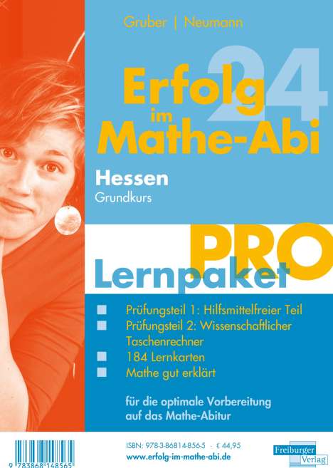 Helmut Gruber: Erfolg im Mathe-Abi 2024 Hessen Lernpaket 'Pro' Grundkurs, 4 Bücher