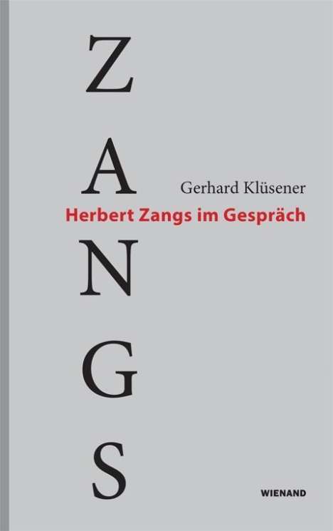 Gerhard Klüsener: Zangs, Buch