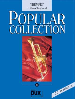 Popular Collection, Trumpet + Piano/Keyboard. Vol.8, Noten