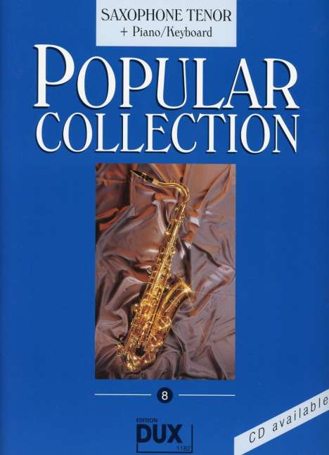 Popular Collection, Saxophone Tenor + Piano/Keyboard. Vol.8, Noten
