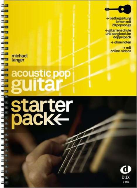 Acoustic Pop Guitar Starter Pack, Buch