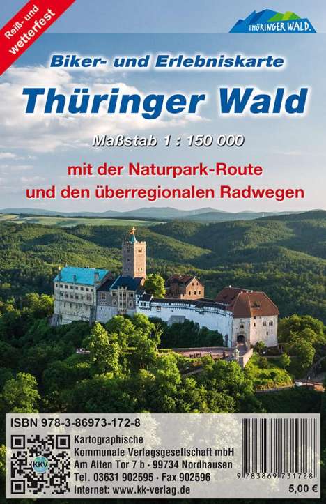 Thüringer Wald 1:150 000, Karten