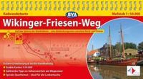 BVA Radwanderkarte Wikinger-Friesen-Weg 1 : 50.000, Karten