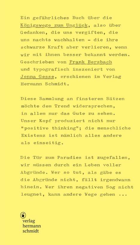 Frank Berzbach: Königswege zum Unglück, Buch
