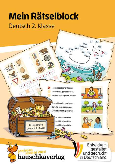 Melanie Rhauderwiek: Mein Rätselblock Deutsch 2. Klasse, Buch