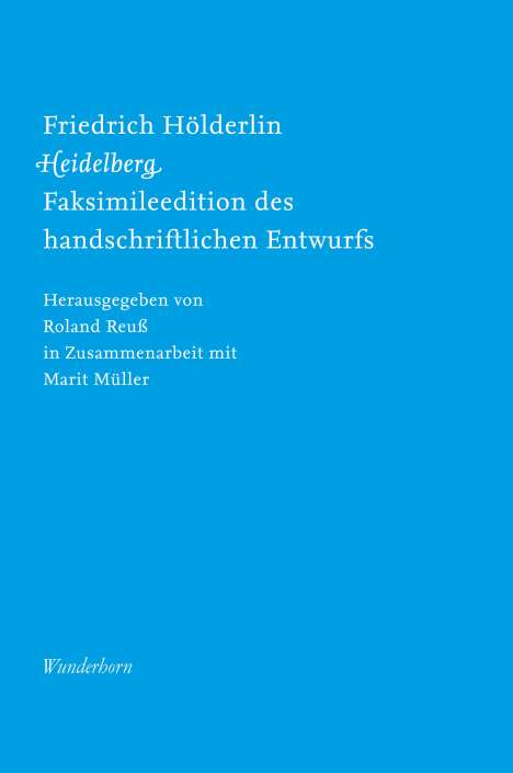 Friedrich Hölderlin, Heidelberg, Buch
