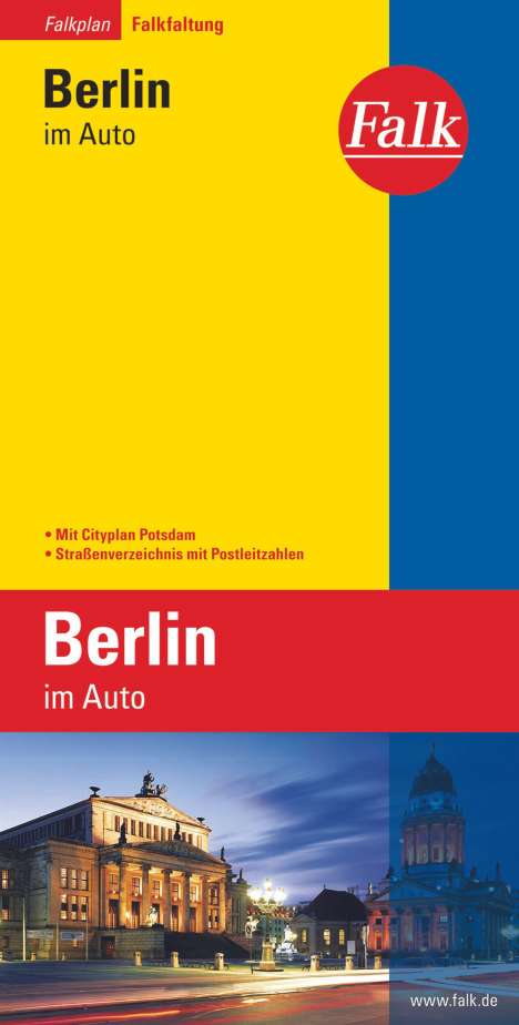 Falk Falkplan Falkfaltung Berlin im Auto mit Cityplan Potsdam 1: 24 500-1:40 000, Karten