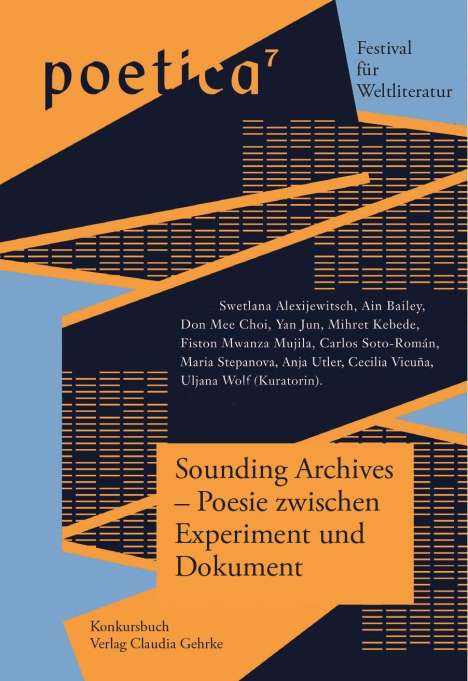 Sounding Archives - Poesie zwischen Experiment und Dokument, Buch