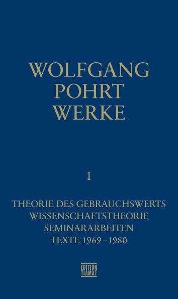 Wolfgang Pohrt: Werke Band 1, Buch