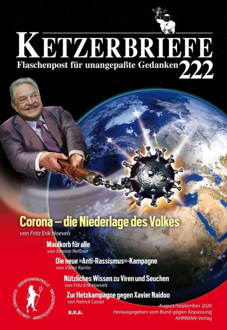 Fritz Erik Hoevels: Hoevels, F: Corona - die Niederlage des Volkes, Buch