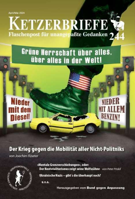 Joachim Füseter: Der Krieg gegen die Mobilität aller Nicht-Politniks, Buch