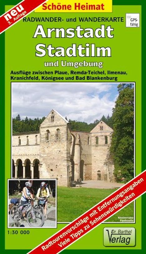 Radwander- und Wanderkarte Arnstadt, Stadtilm und Umgebung 1 : 35 000, Karten