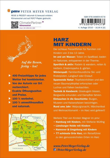 Kirsten Wagner: Harz mit Kindern, Buch