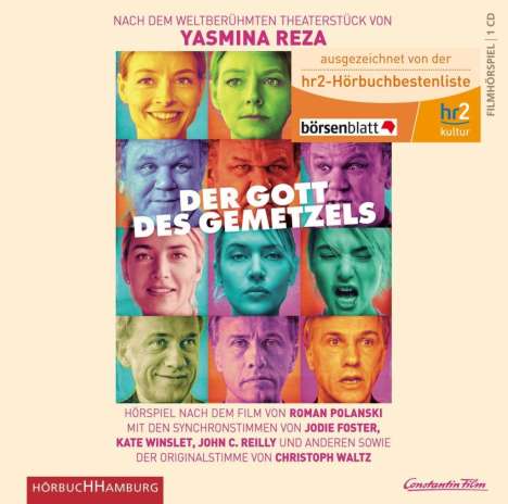 Yasmina Reza: Der Gott des Gemetzels, 1 Audio-CD, CD