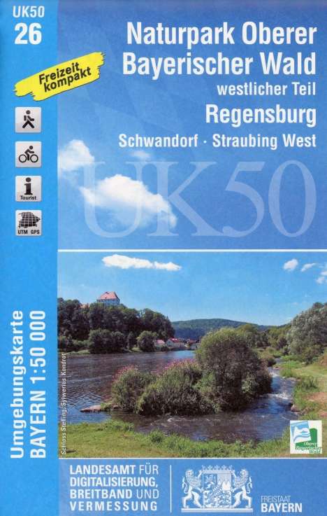 Naturpark Oberer Bayerischer Wald westlicher Teil 1 : 50 000 (UK50-26), Karten