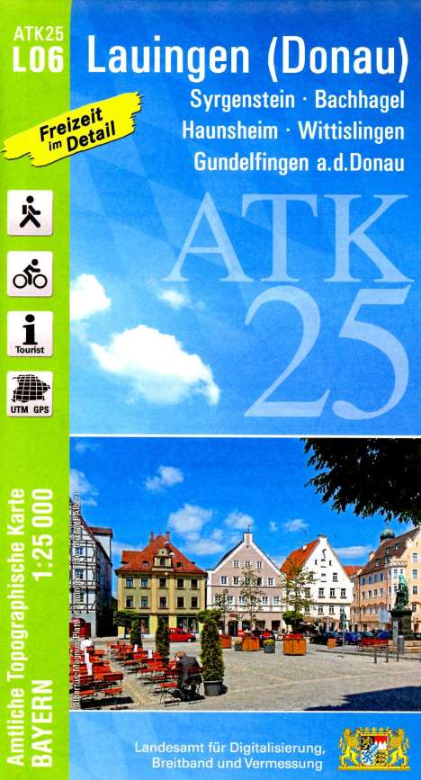 ATK25-L06 Lauingen (Donau) (Amtliche Topographische Karte 1:25000), Karten
