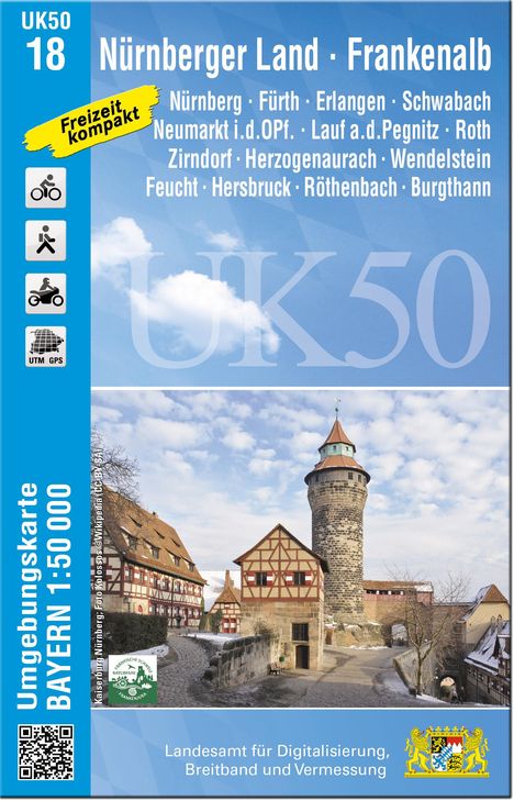 UK50-18 Nürnberger Land - Frankenalb, Karten
