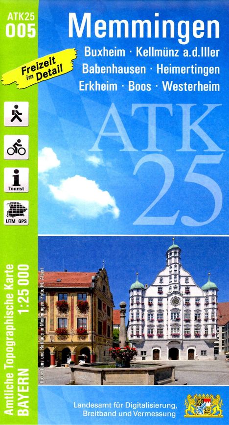 ATK25-O05 Memmingen (Amtliche Topographische Karte 1:25000), Karten