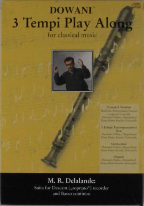 M. R. Delalande: Suite für Sopranblockflöte und Basso continuo, Noten