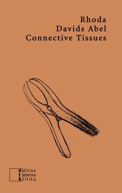 "Rhoda Davids Abel Connective Tissues" steht oben. Unten links ein Logo. Eine Skizze einer Zange ist abgebildet.
