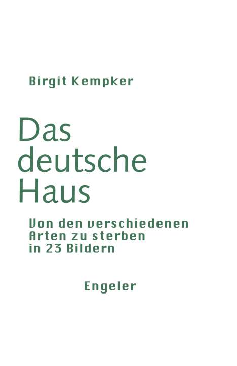 Birgit Kempker: Das deutsche Haus, Buch