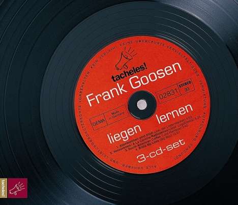 Frank Goosen: Liegen lernen. 3 CDs, 3 CDs