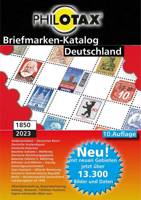 PHILOTAX GmbH: Deutschland Briefmarkenkatalog 1849 - 2020 10. Auflage, DVD-ROM